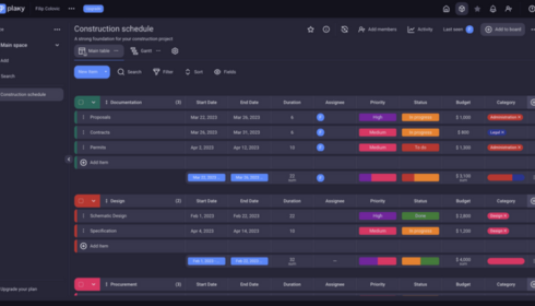 project management schedule software